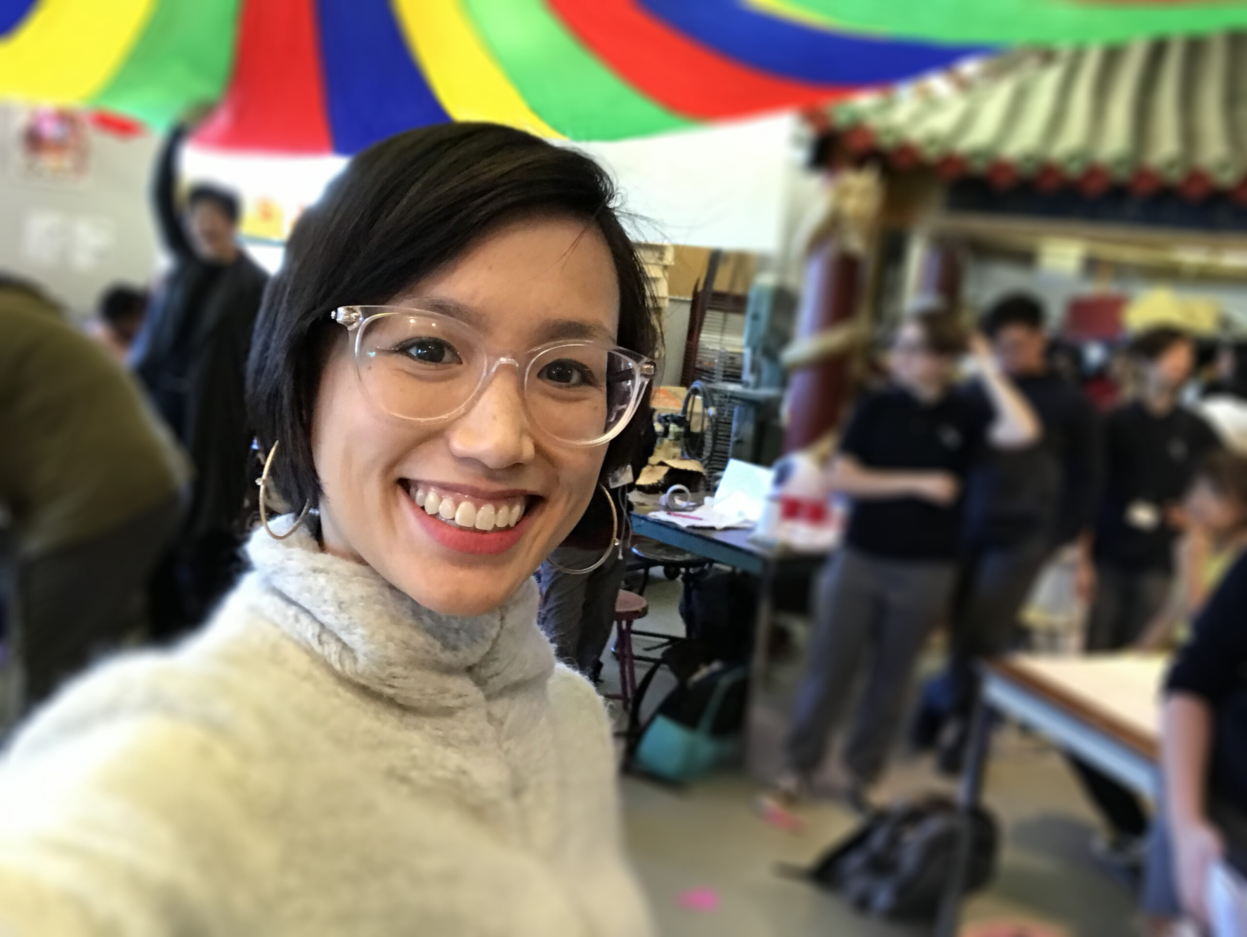 Marissa Largo in a classroom