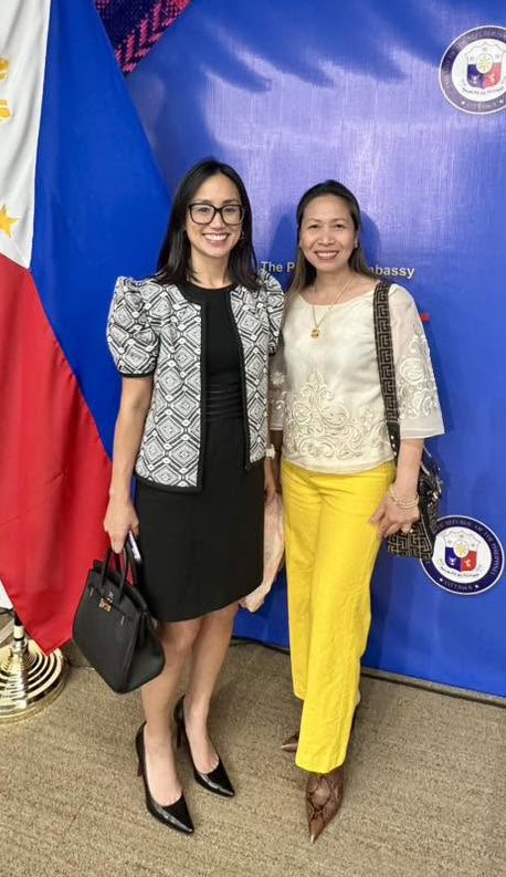 At the Philippine Embassy in Ottawa with Cristina Privado Azzopardi, Pharmacy Manager and Founder of Sandycove Drug Store for the 2025 Golden Balangay Awards.